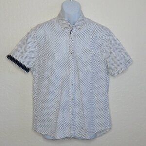 International Report* Men's‎ Short Sleeve Button Down Chest Pocket Shirt~ Large